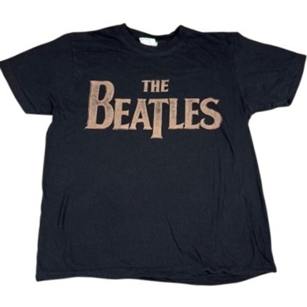 The Beatles T-Shirt Unisex S 2005 Apple Corps Logo Black Short Sleeve AD-0013
